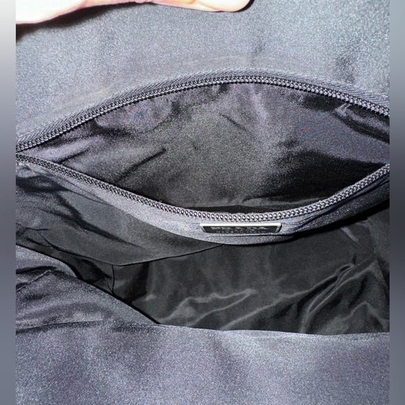 Vintage PRADA Tessuto Black Nylon Tote commuter Bag - Picture 7 of 12